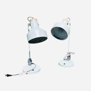 New: Two Modern White Desk Lamp